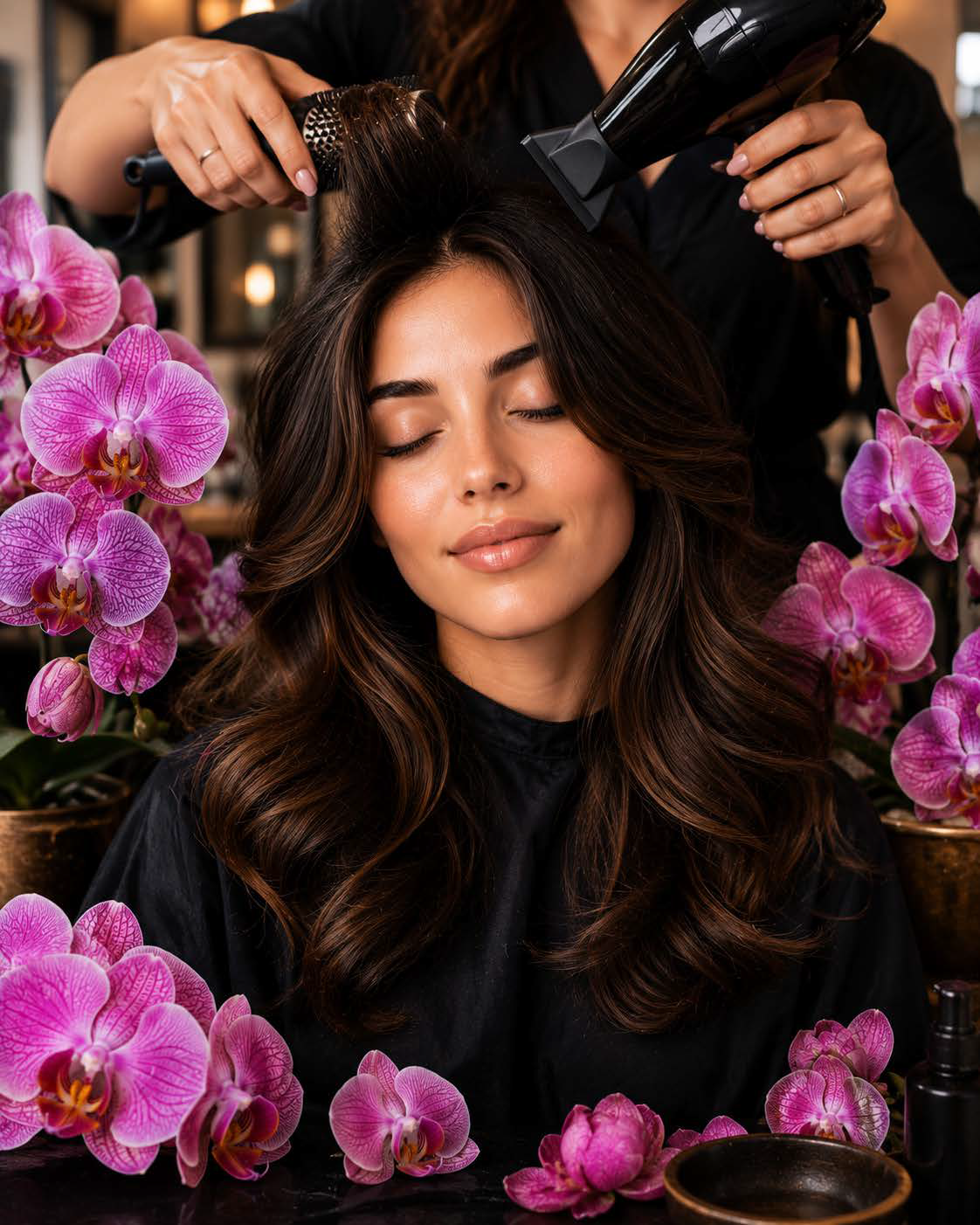 Luxury hair styling and salon service